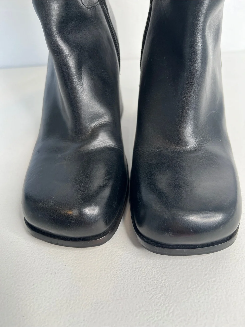 Free People Naomi Tall Leather Boots in Black Size 9